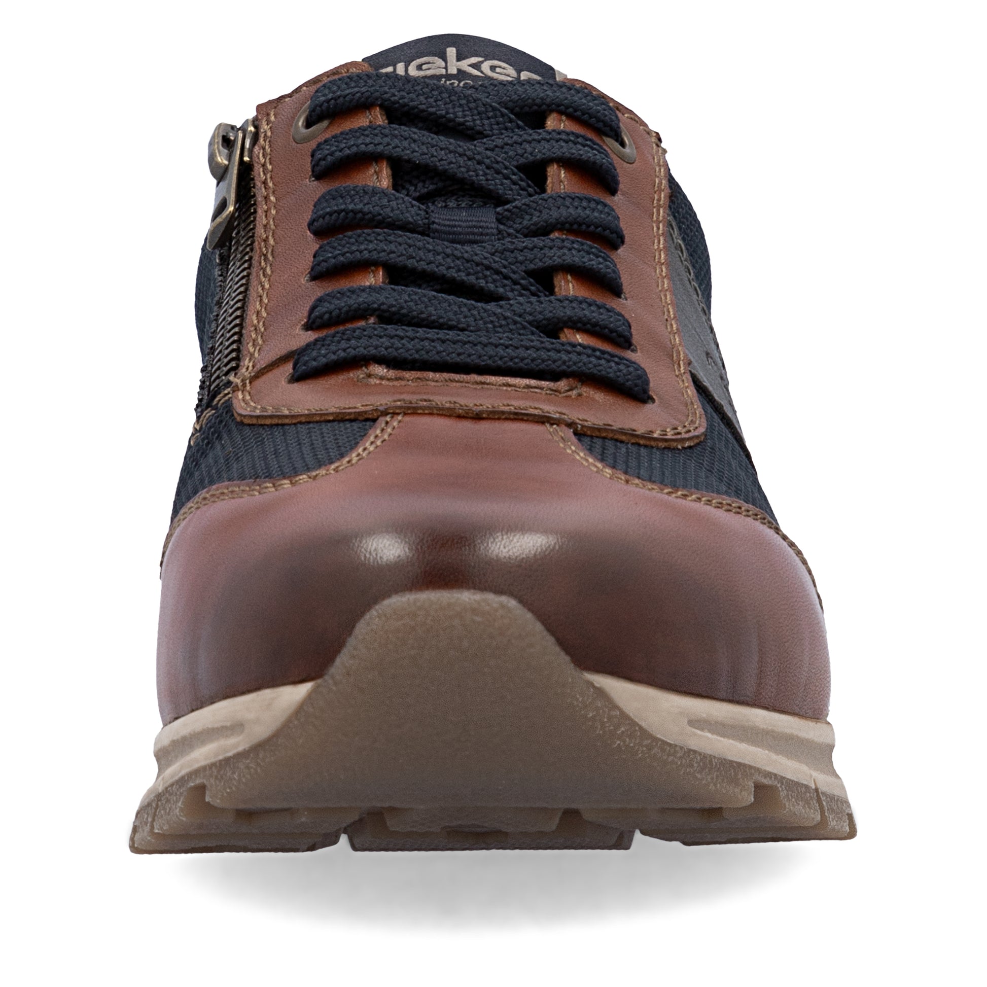 Brown Zip Shoes for Men | Rieker B0507-24