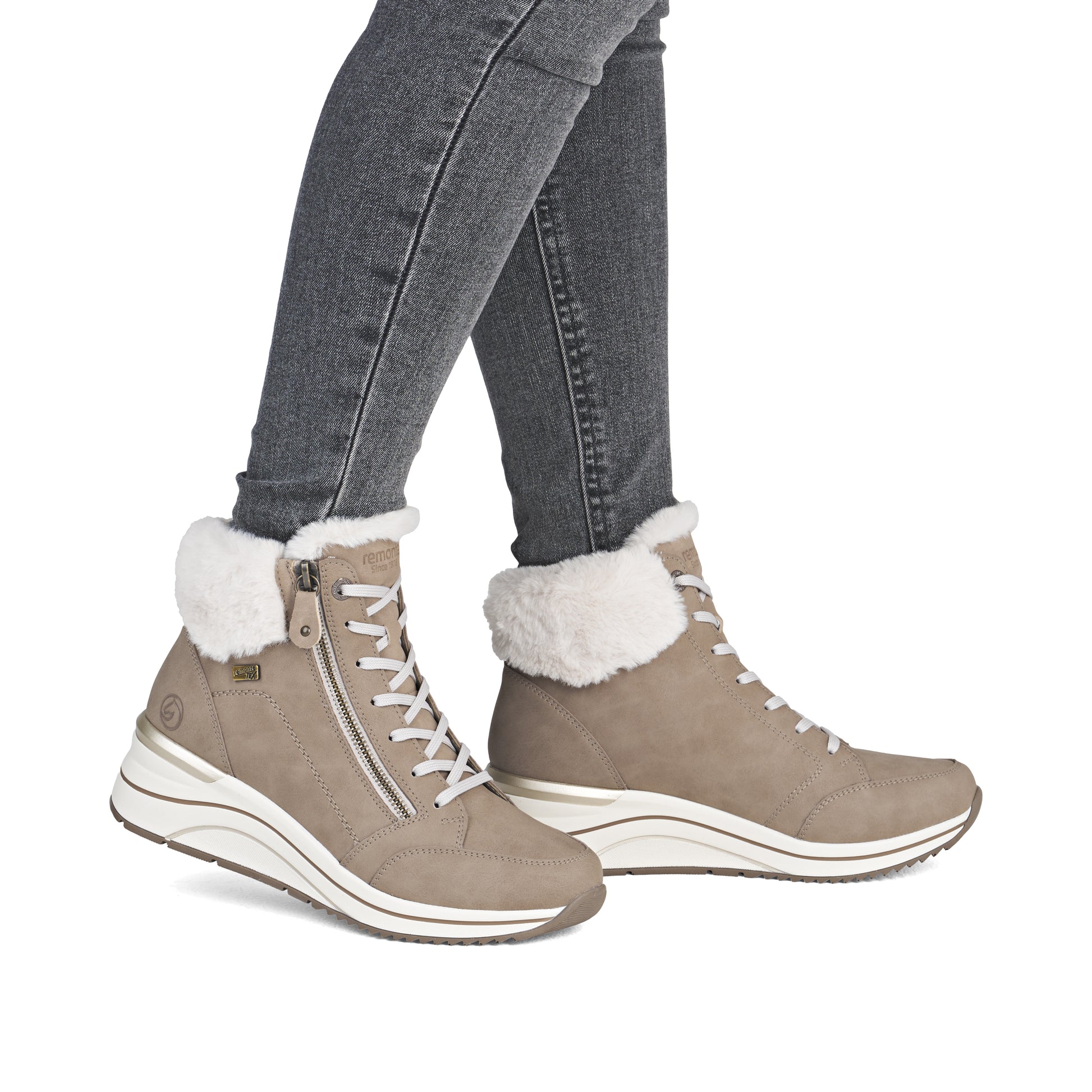 Brown Zip Boots for Women | Remonte D0T77-20