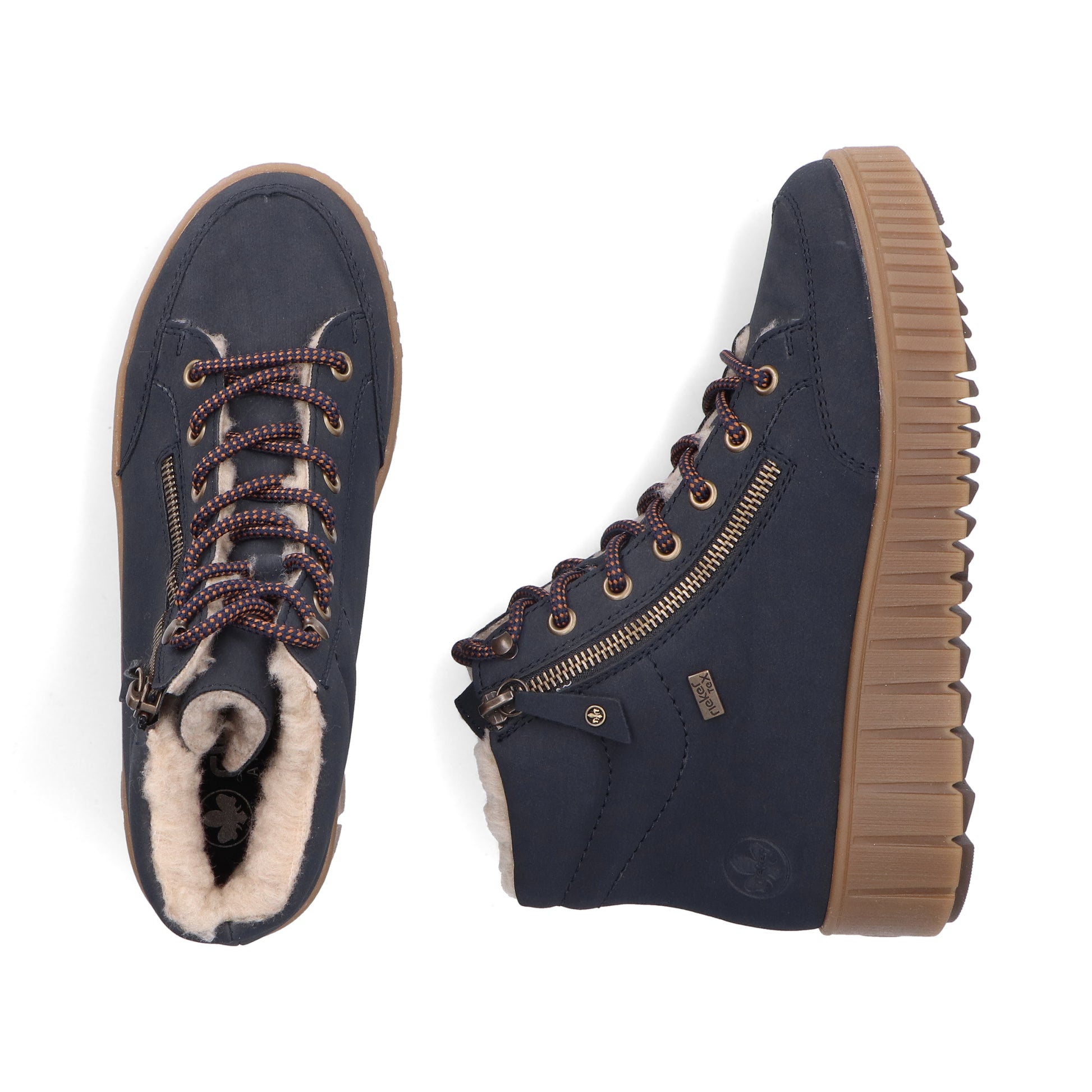 Blue Zip Boots for Women | Rieker Y6104-14