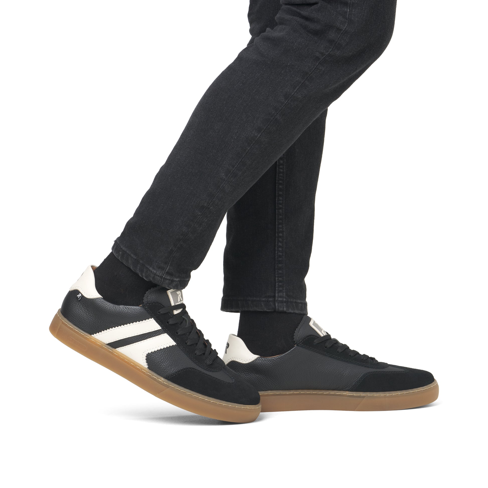 Black Elasticated Shoes for Men | Rieker Sport U0707-00