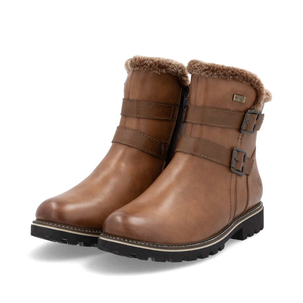Brown Zip Boots for Women | Remonte D8484-24