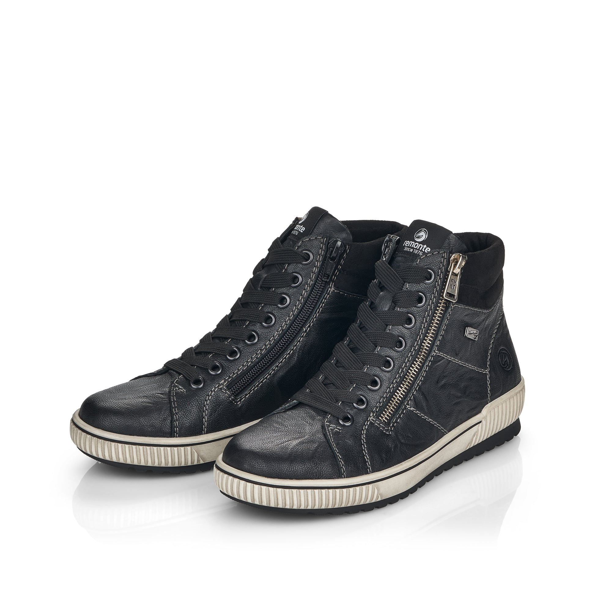 Black Zip Boots for Women | Remonte D0772-01