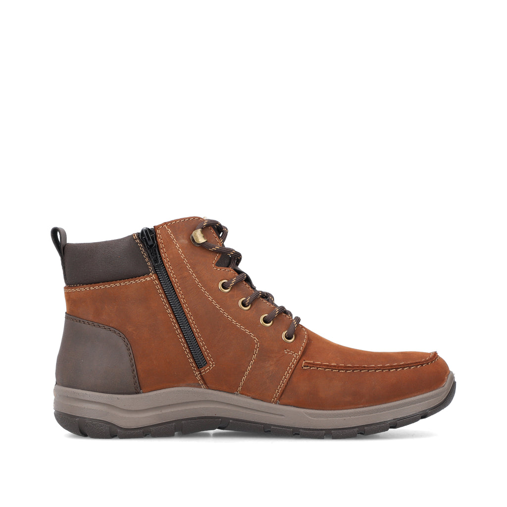 Brown Zip Boots for Men | Rieker 03610-22