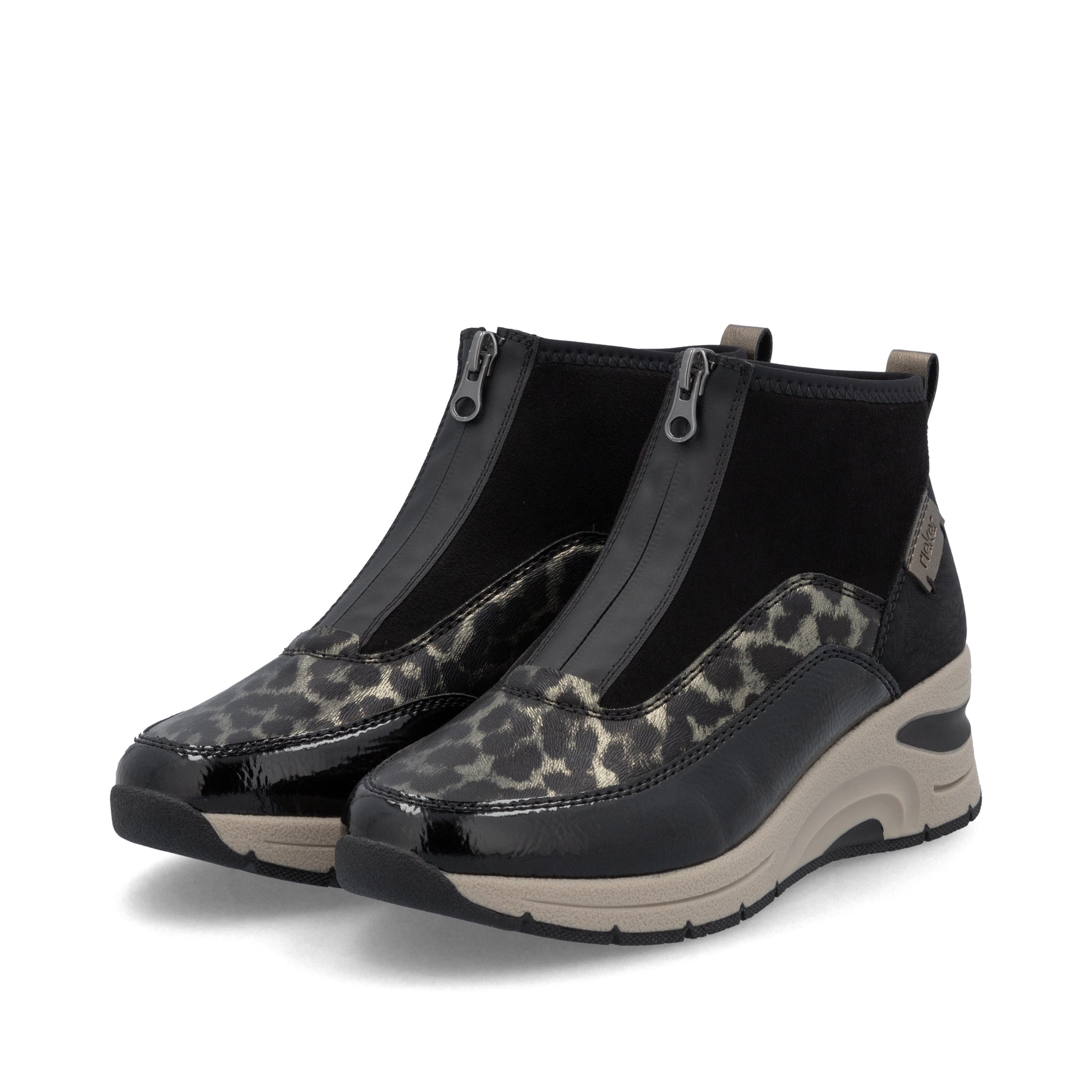 Black Zip Boots for Women | Rieker N9362-00