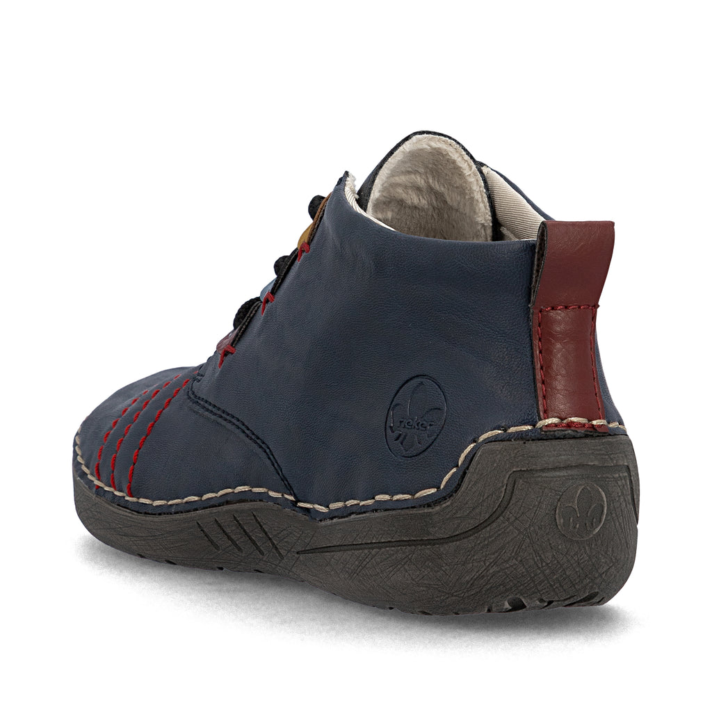 Blue Elasticated Boots for Women | Rieker 52509-14