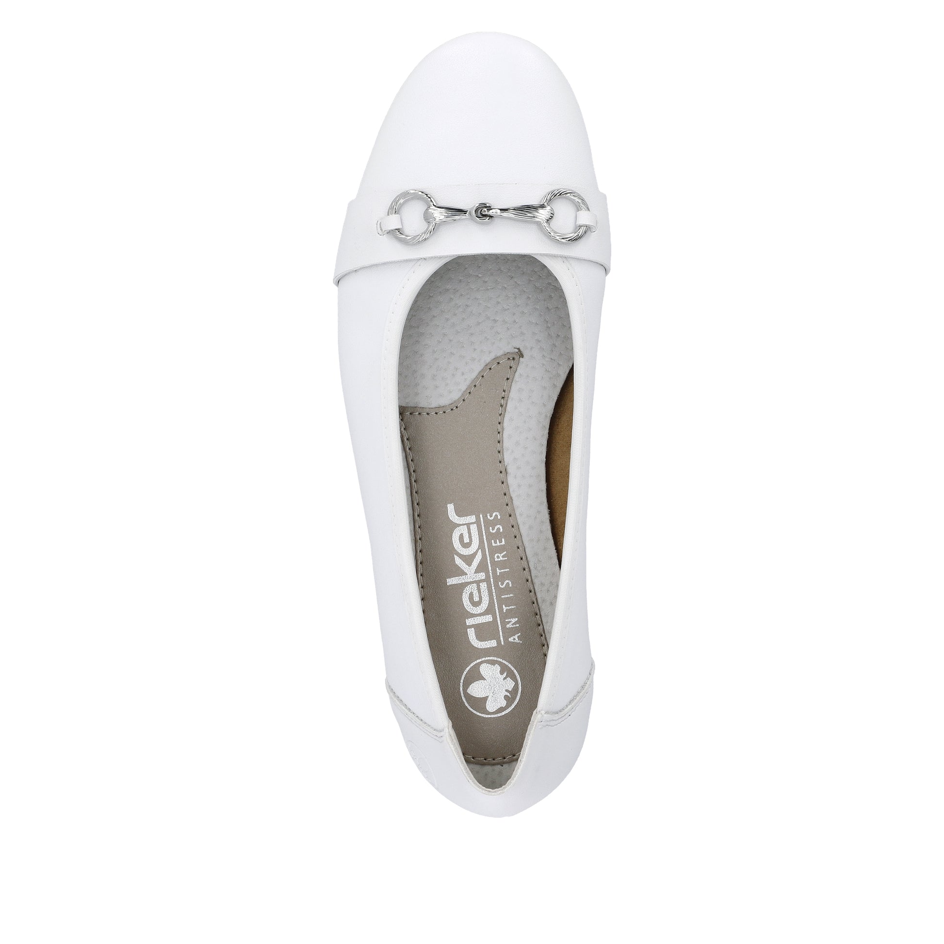 White Slip-On Shoes for Women | Rieker L9360-80