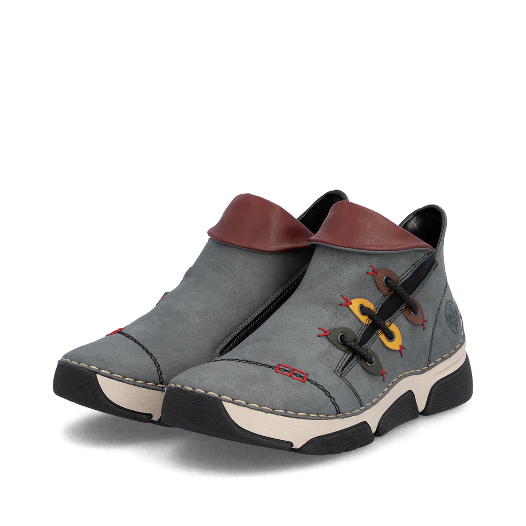 Blue Zip Boots for Women | Rieker 45983-14