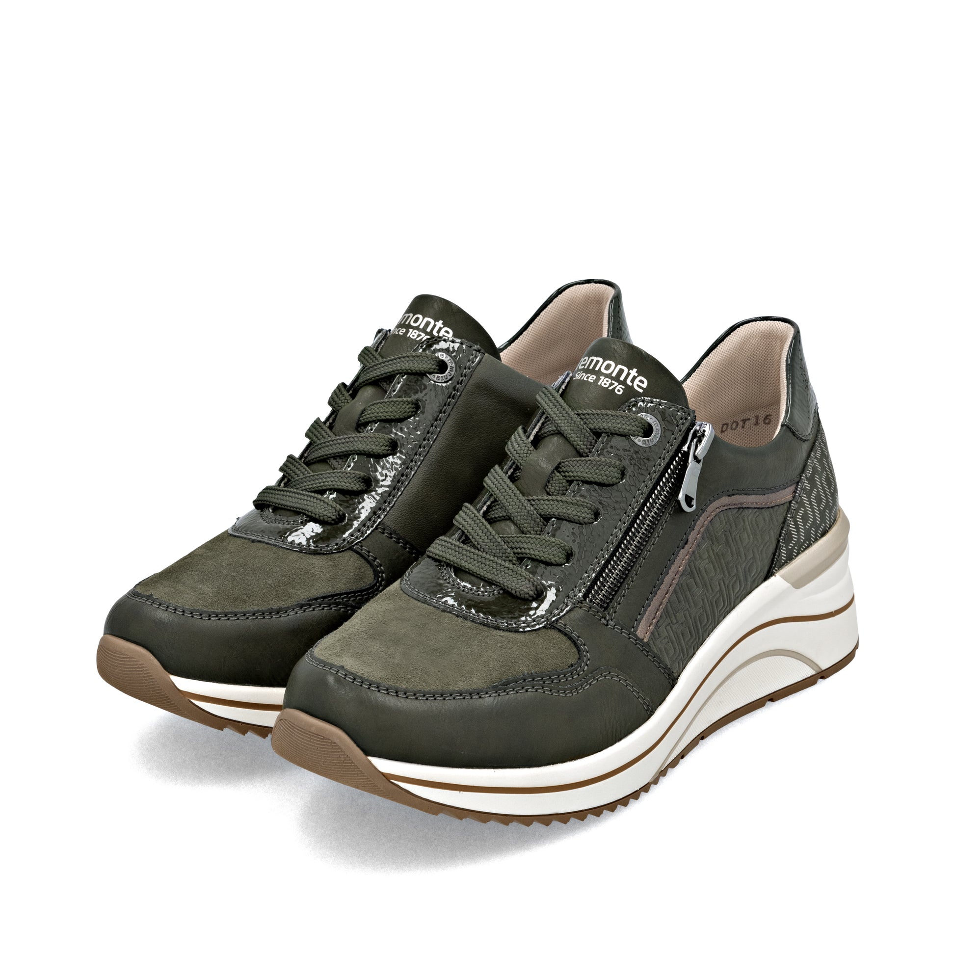 Green Zip Shoes for Women | Remonte D0T16-54