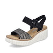 Rieker Woman's Sandals - Black | 69176-00