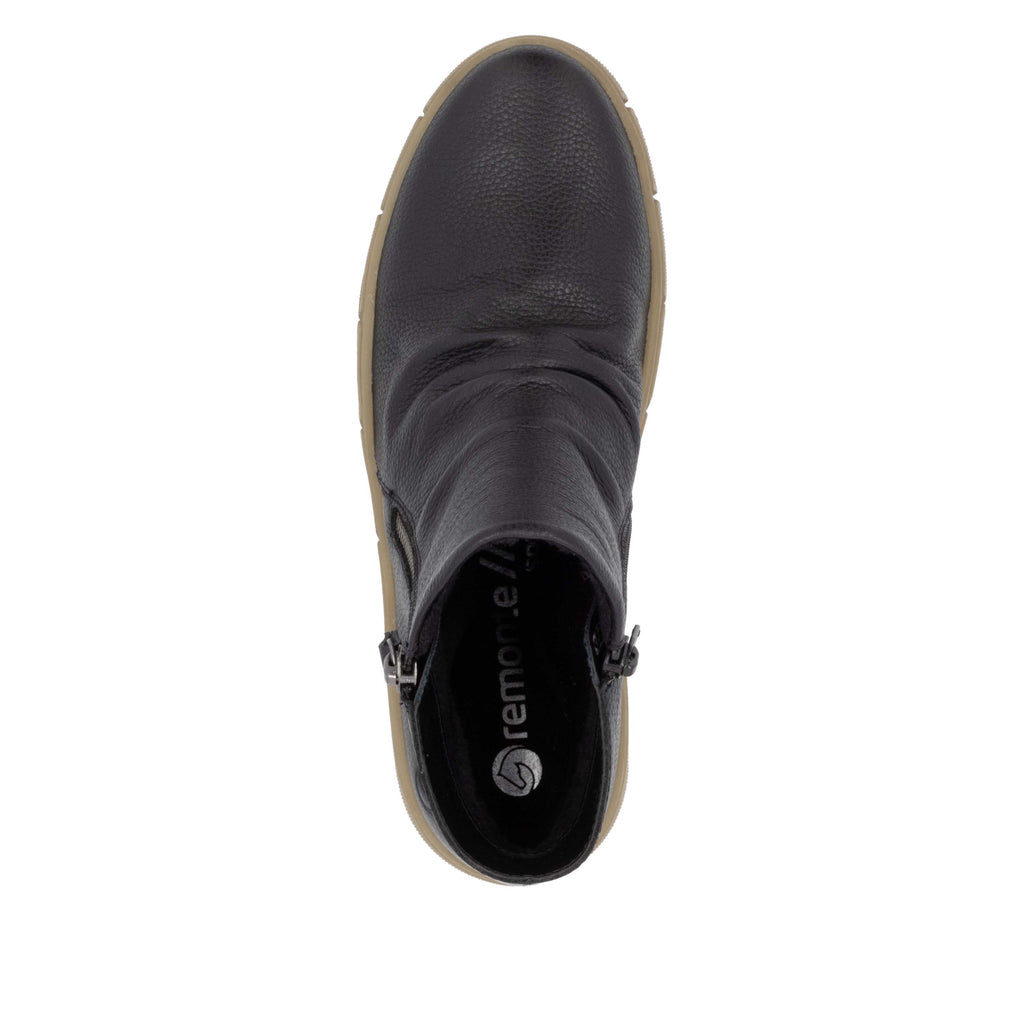 Black Zip Boots for Women | Remonte D1T73-00