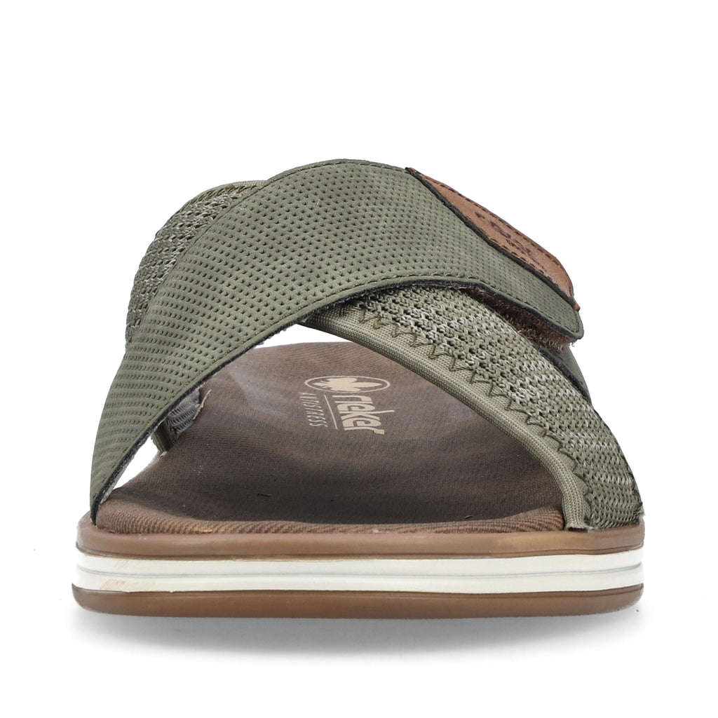 Green Hook & Loop Sandals for Men | Rieker 29083-52