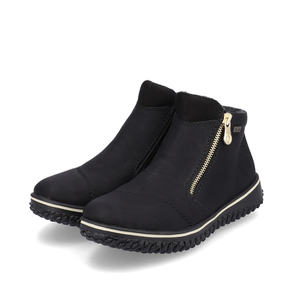 Black Zip Boots for Women | Rieker Z4265-00