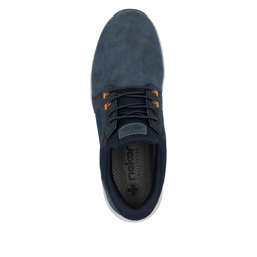 Blue Elasticated Shoes for Men | Rieker B1053-14