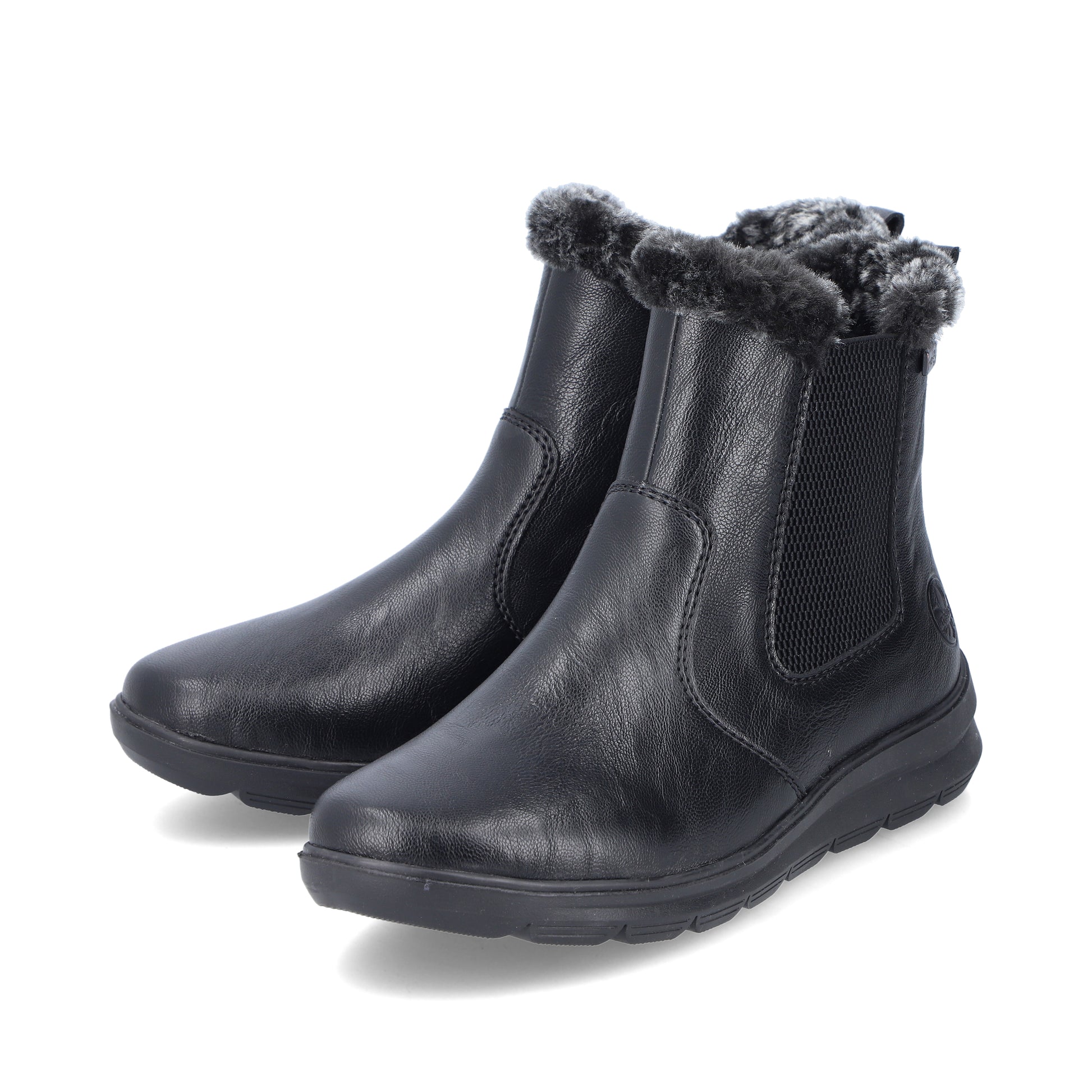 Black Zip Boots for Women | Rieker Z0061-00