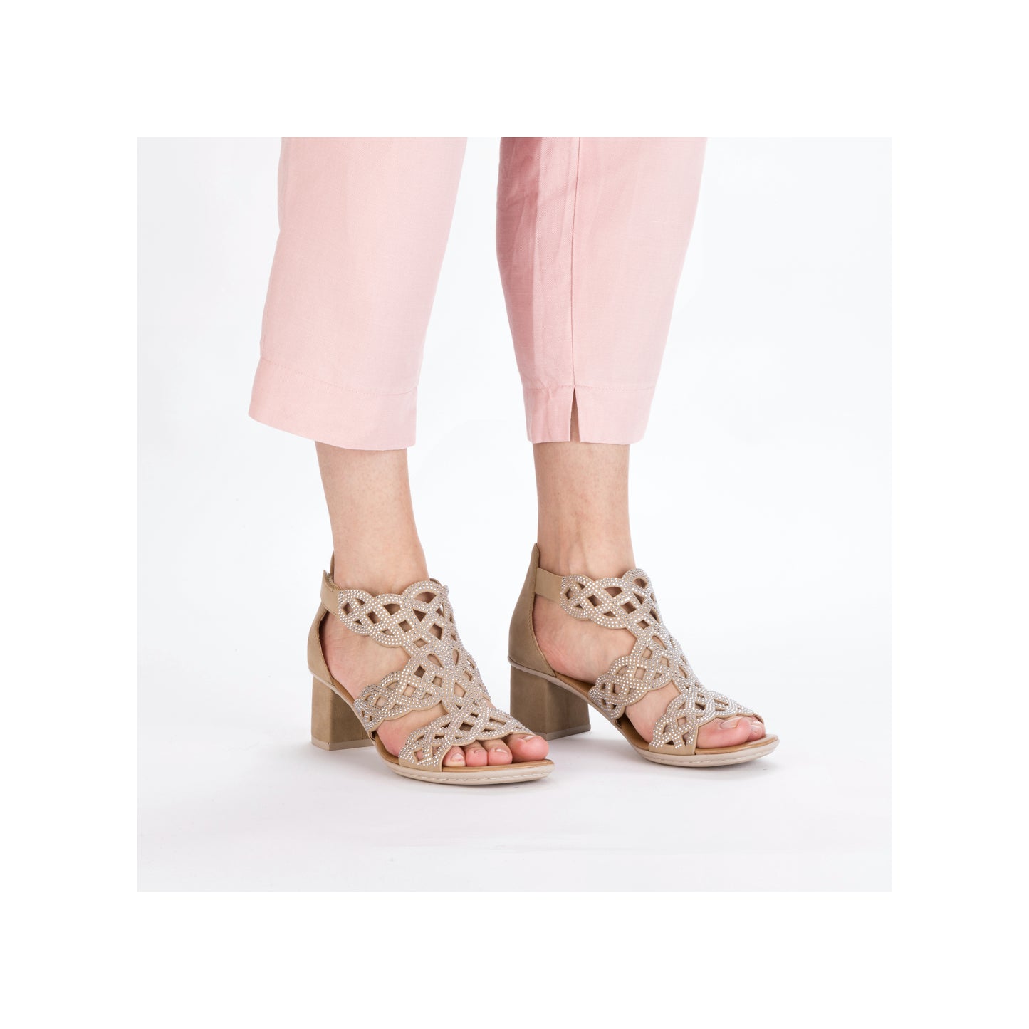 Rieker Woman's Sandals - Beige | 64773-61