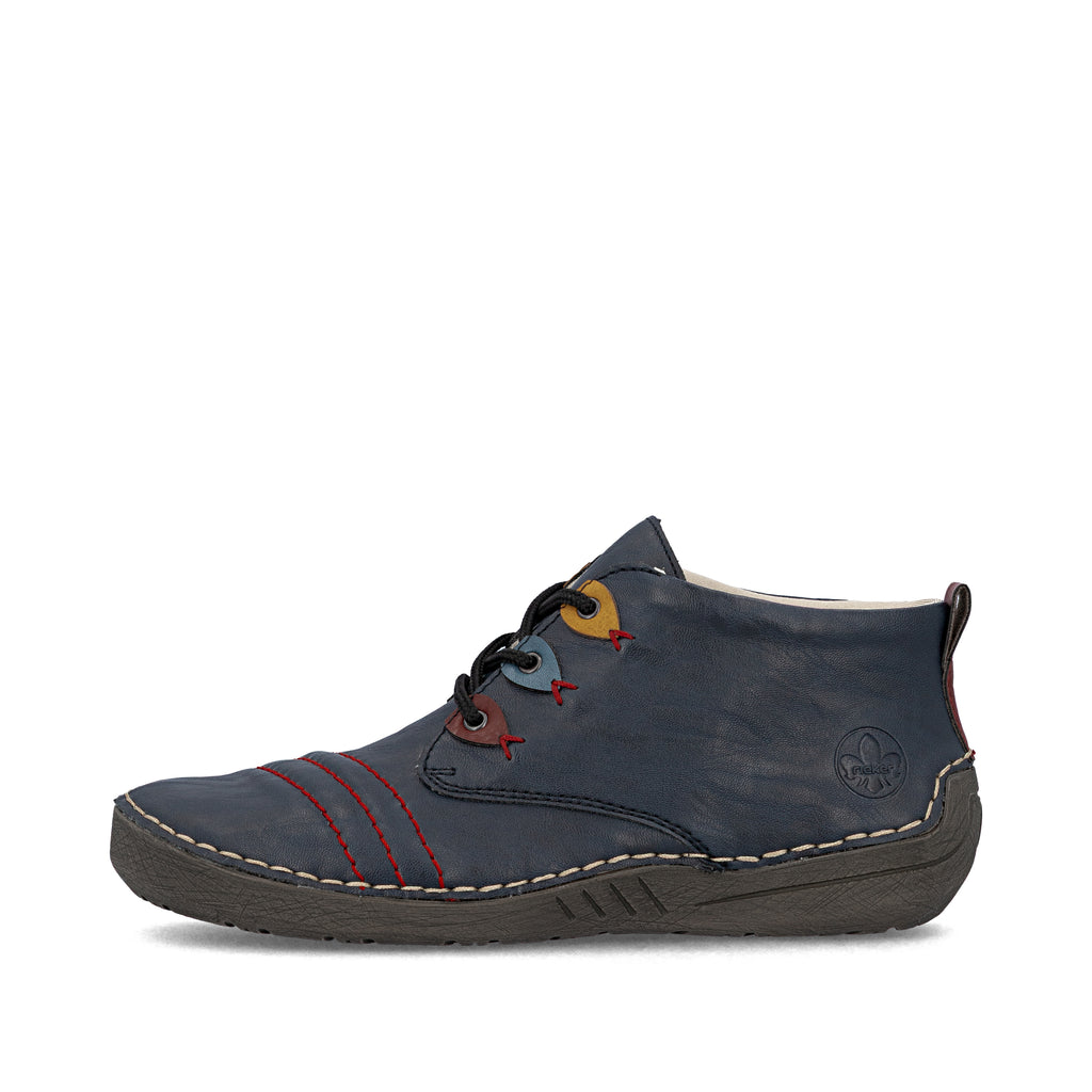Blue Elasticated Boots for Women | Rieker 52509-14