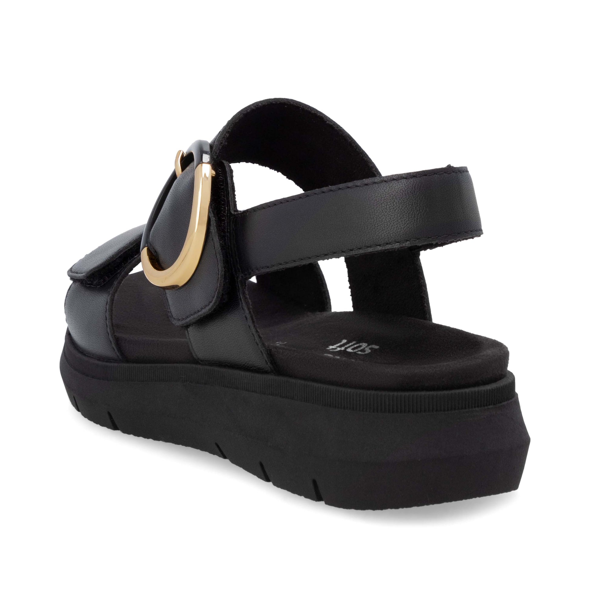 Black Hook & Loop Sandals for Women | Remonte D2K50-00