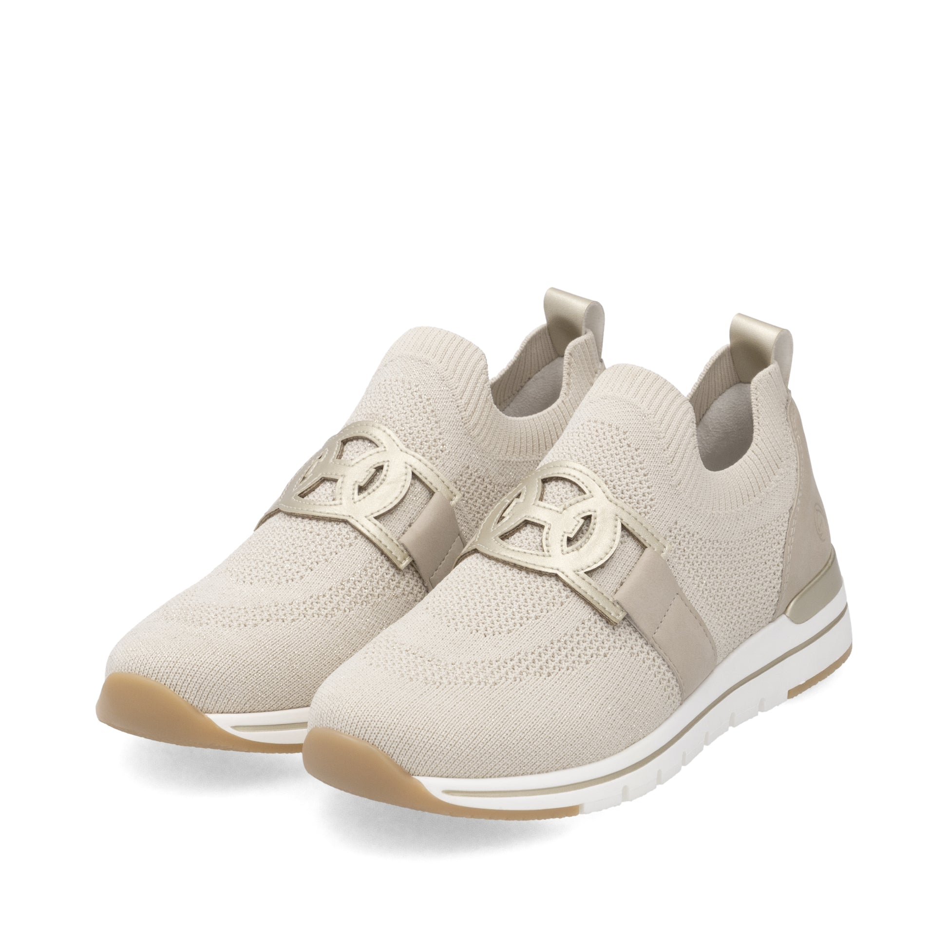 Beige Elasticated Shoes for Women | Remonte R6713-60