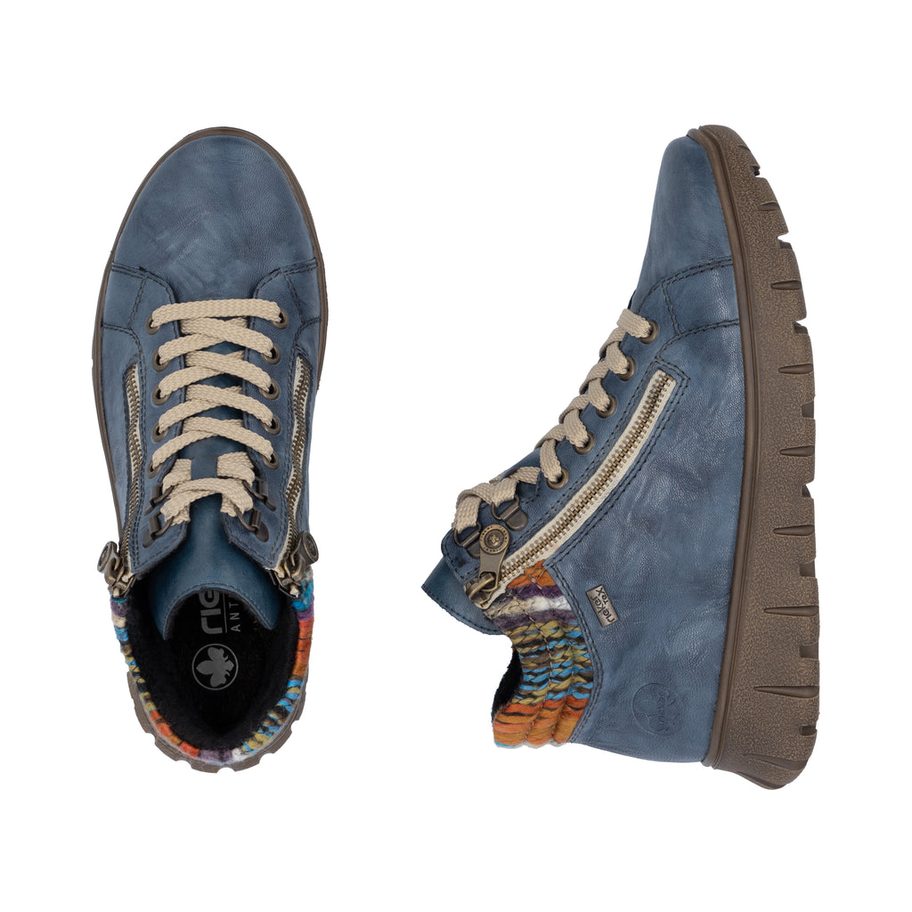 Blue Zip Boots for Women | Rieker N1305-14