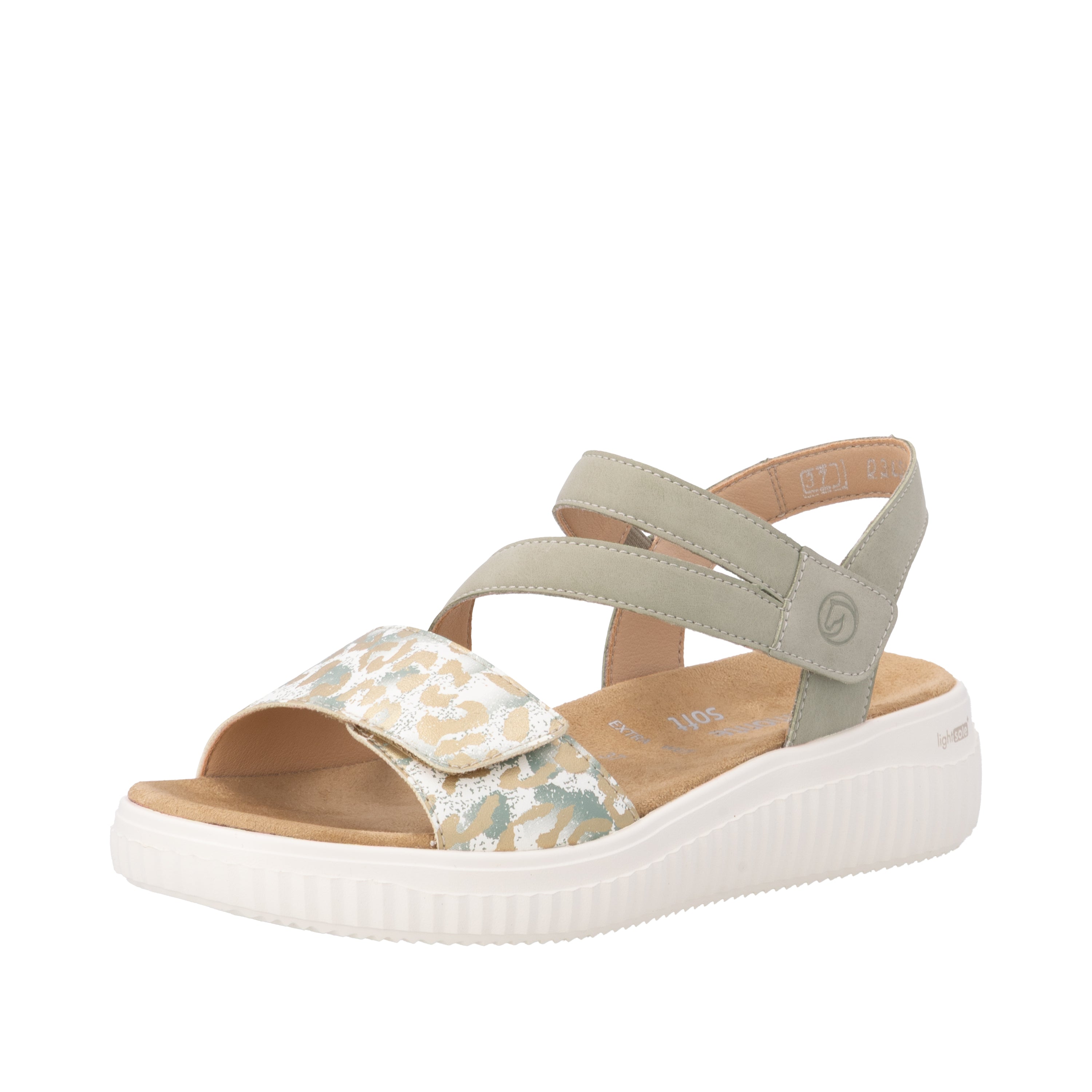 アロー！ remonte Women's Wedge Sandal - Green | D3L51-52