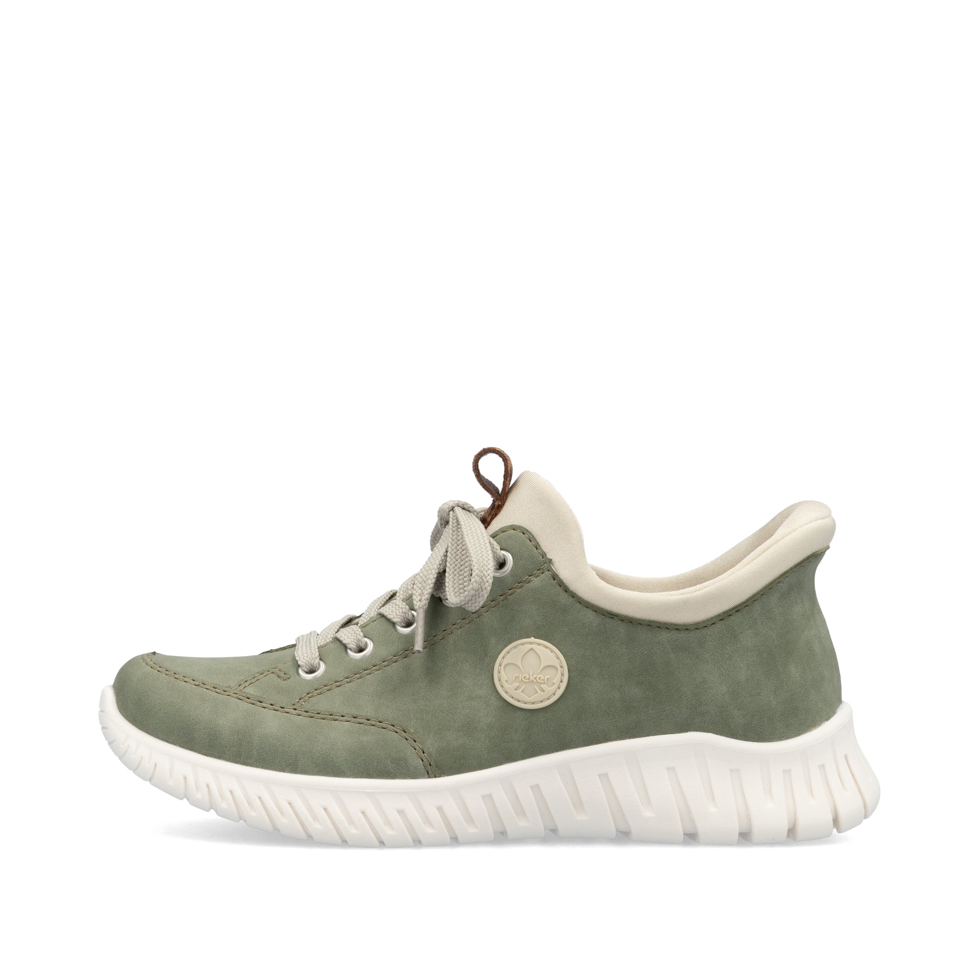 Green Elasticated Shoes for Women | Rieker M5354-52