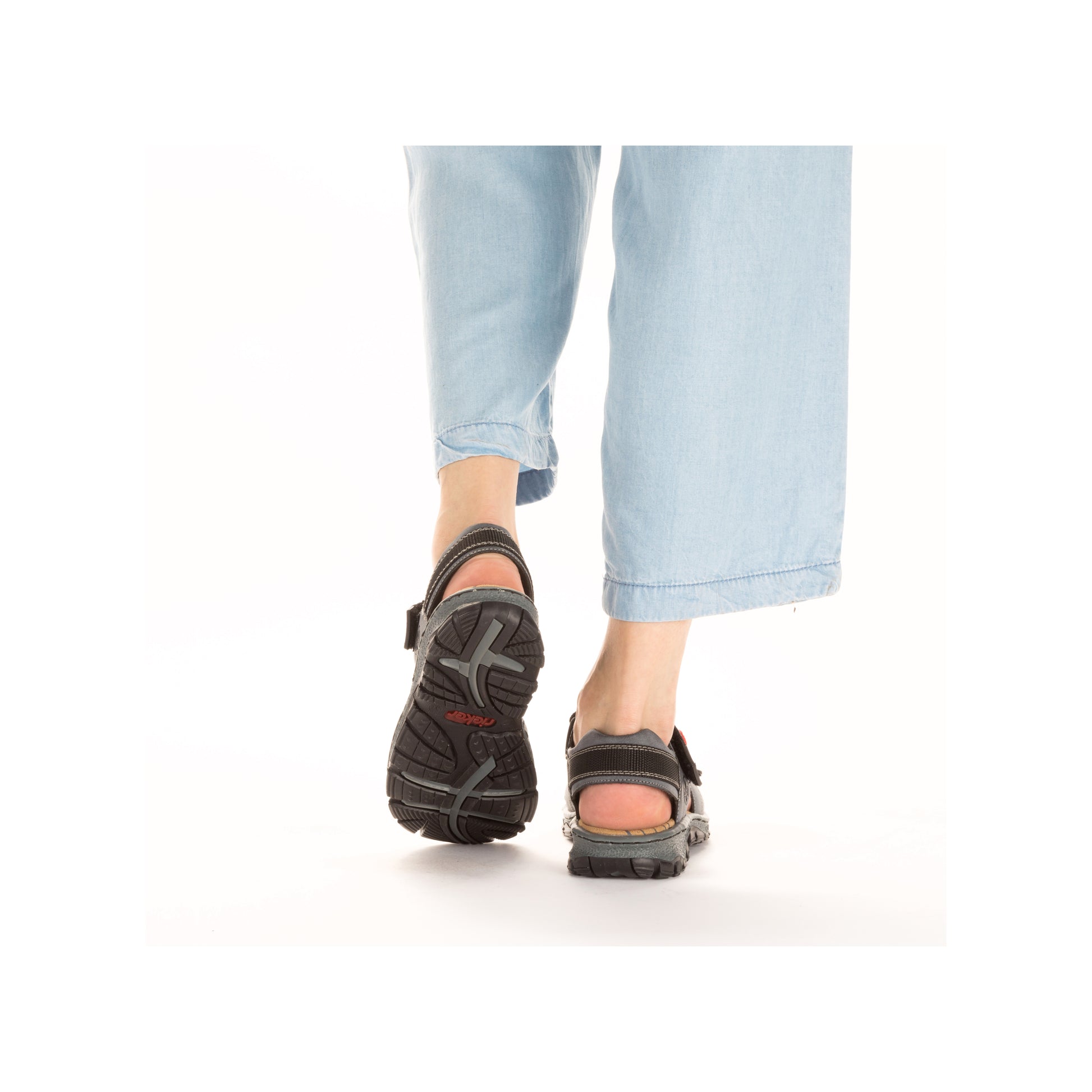 Blue Hook & Loop Sandals for Women | Rieker 68851-14