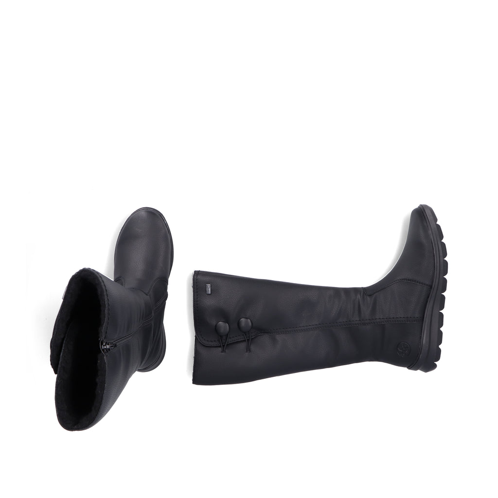 Black Zip Boots for Women | Rieker Z0090-00