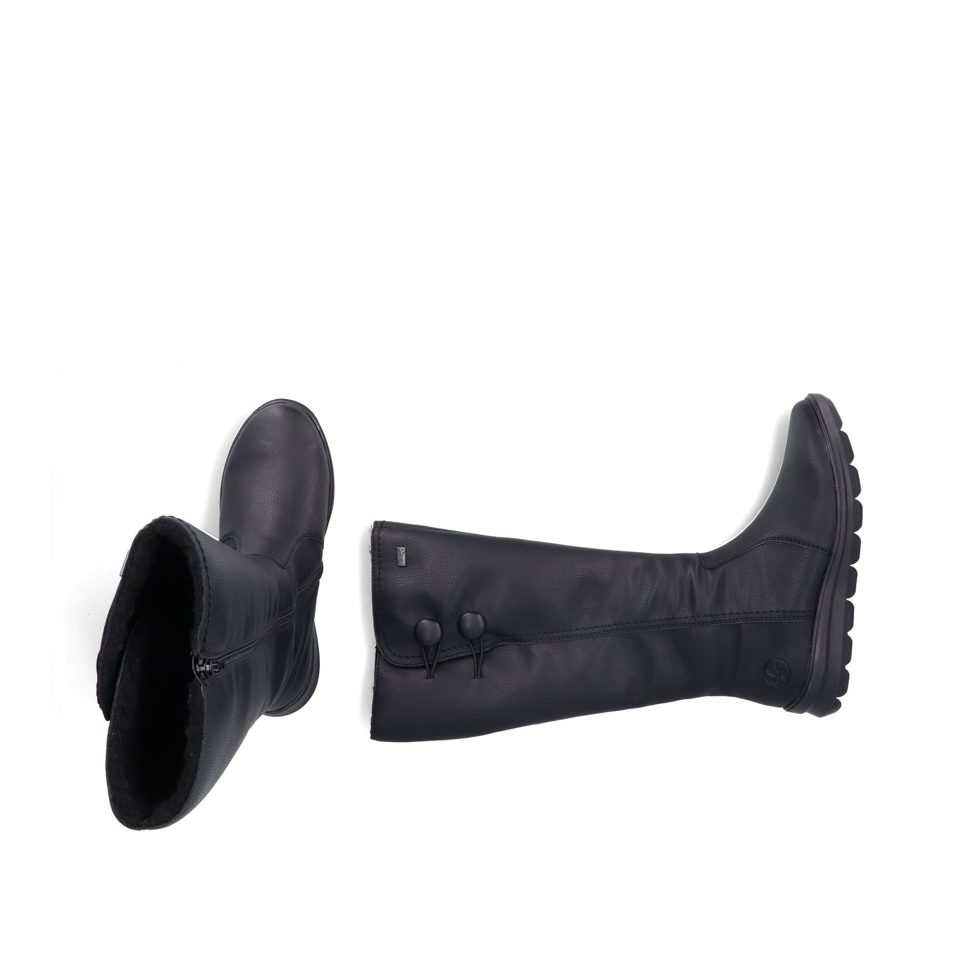 Black Zip Boots for Women | Rieker Z0090-00