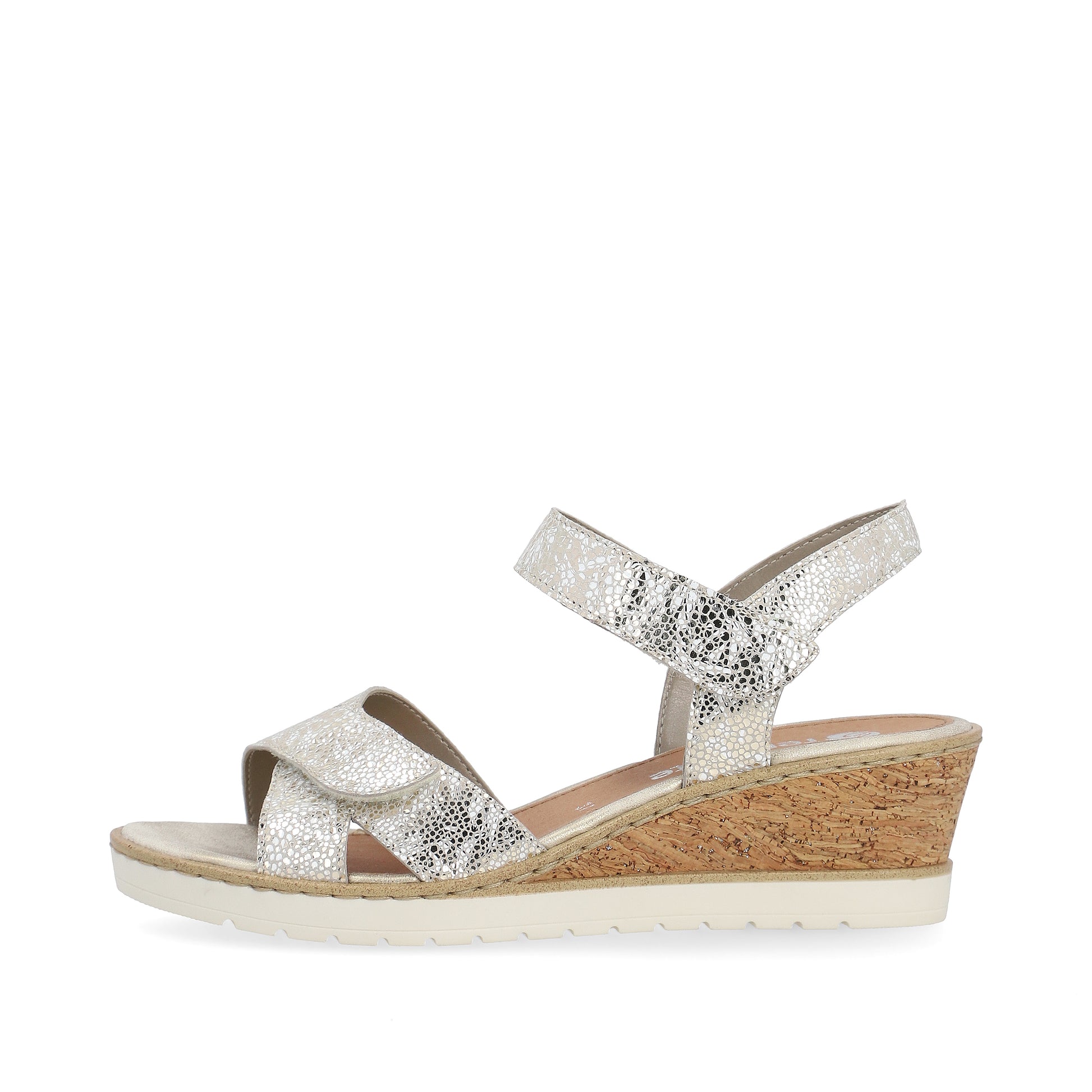 Gold Hook & Loop Sandals for Women | Remonte R6252-91