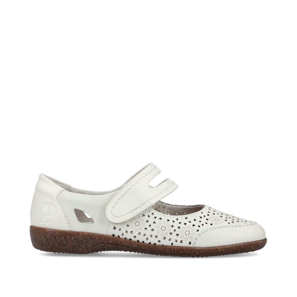 White Hook & Loop Shoes for Women | Rieker 47675-80