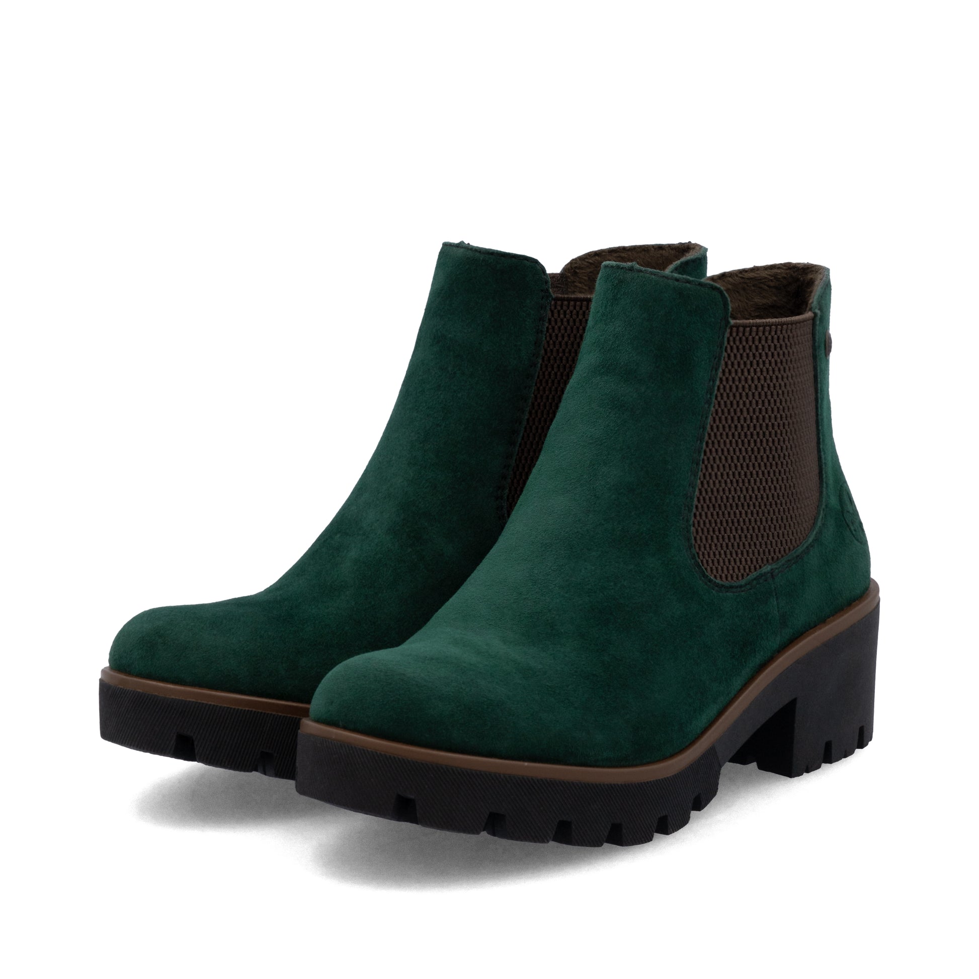 Green Elasticated Boots for Women | Rieker 79265-55