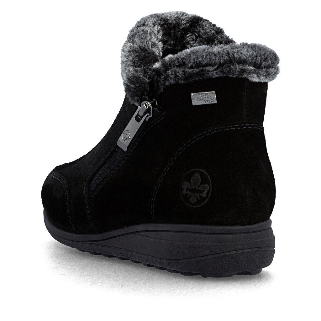 Black Zip Boots for Women | Rieker 47256-00