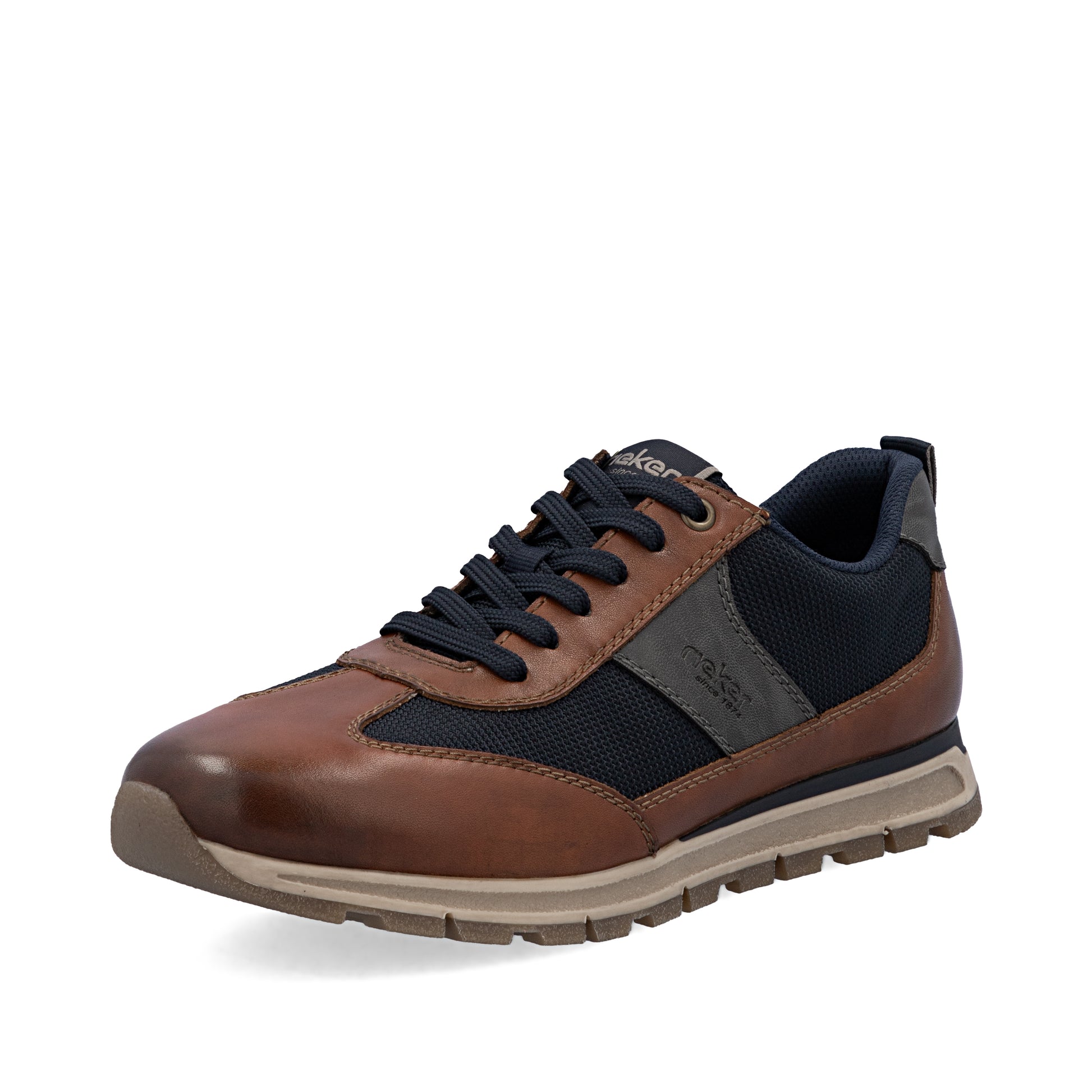 Brown Zip Shoes for Men | Rieker B0507-24
