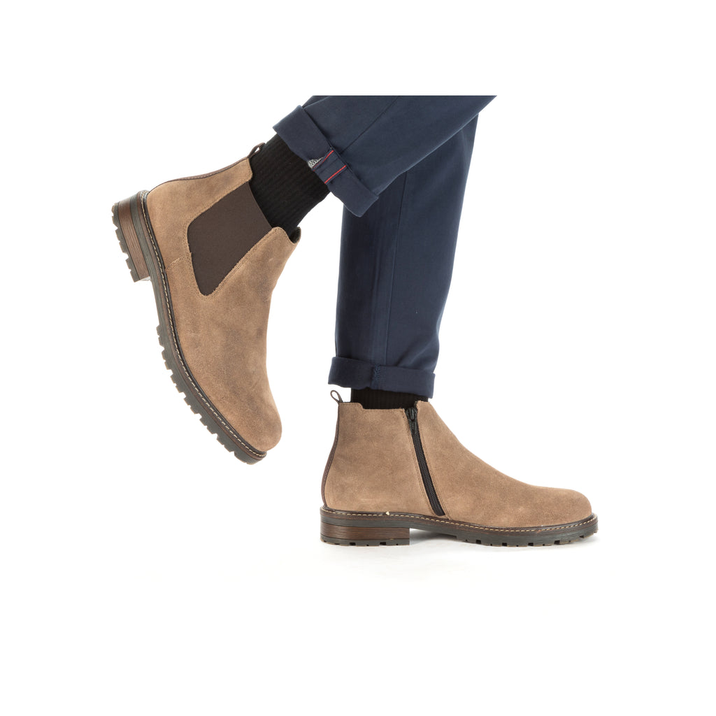 Beige Zip Boots for Men | Rieker 32051-64