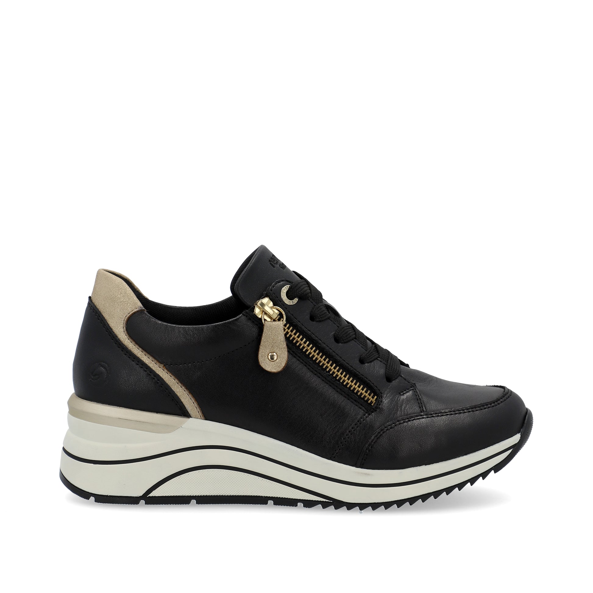 Black Zip Shoes for Women | Remonte D0T03-01