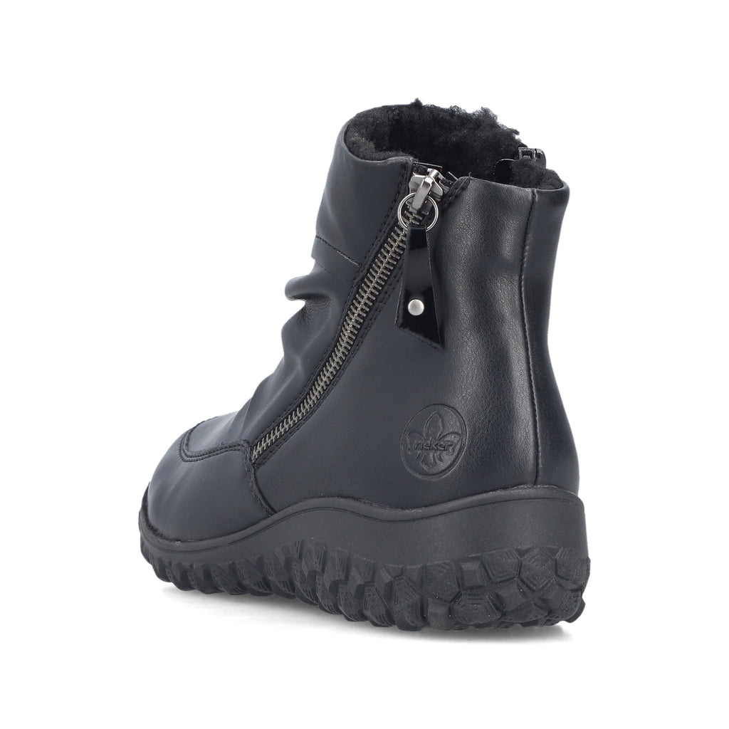 Black Zip Boots for Women | Rieker 59585-01