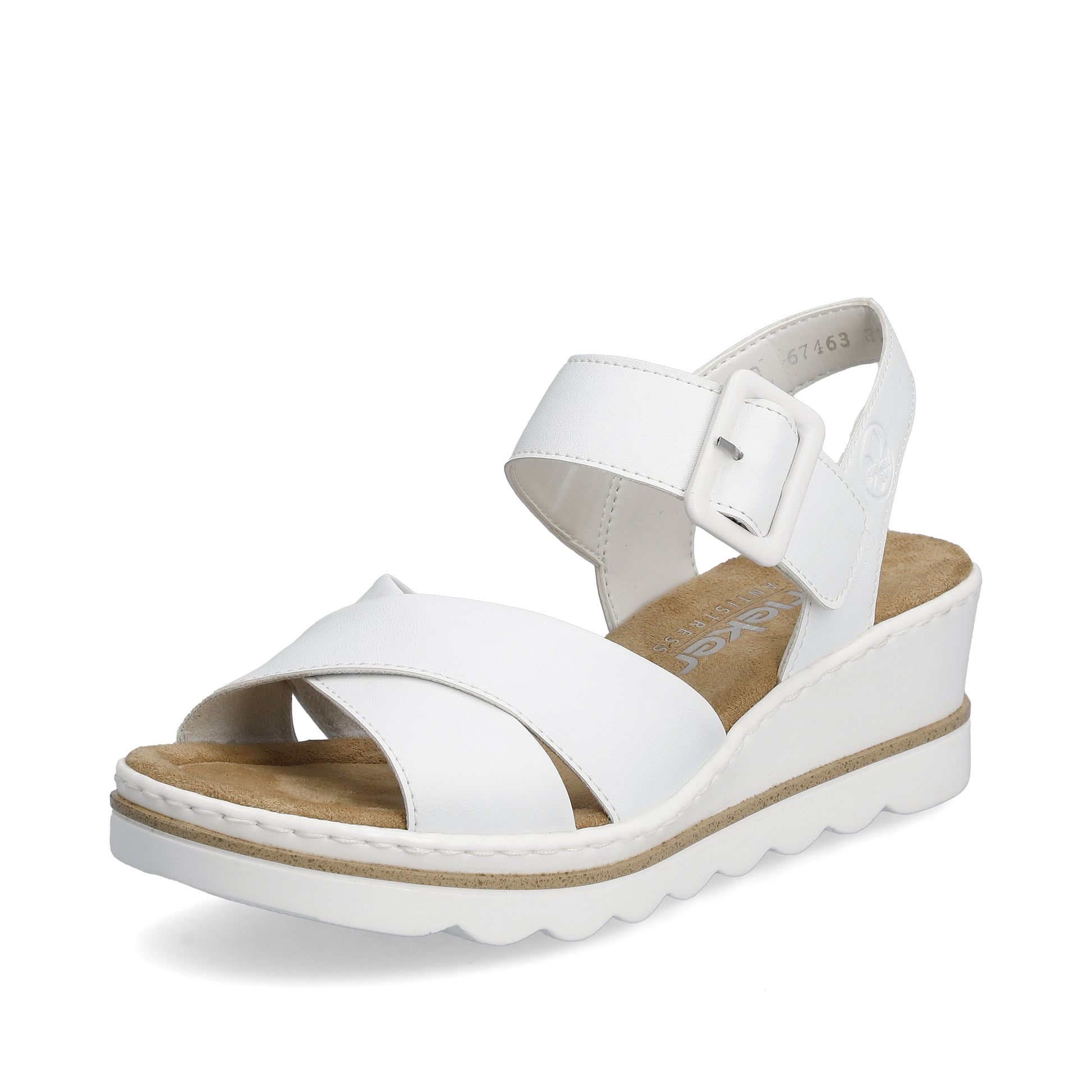 White Hook & Loop Sandals for Women | Rieker 67463-80