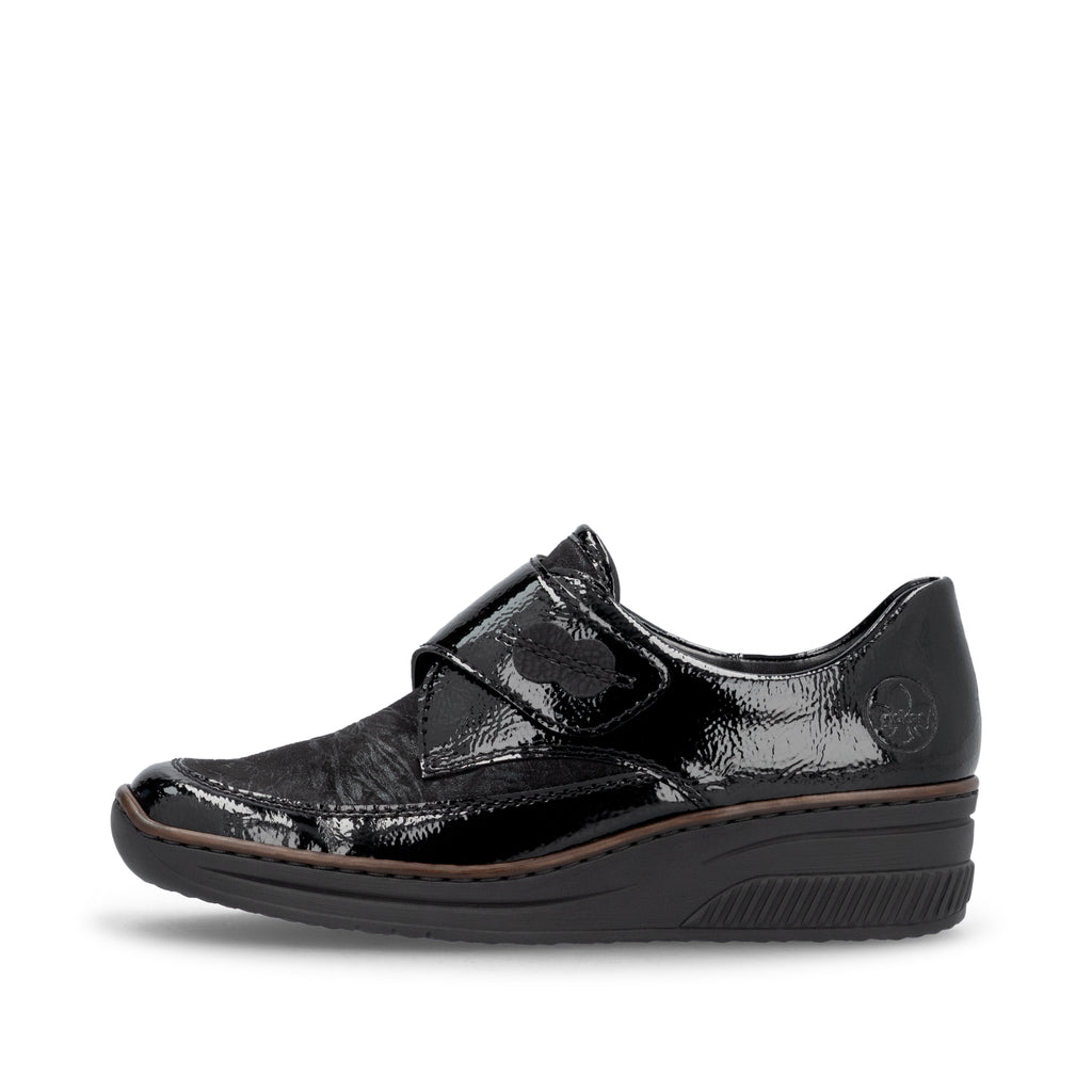 Black Hook & Loop Shoes for Women | Rieker 487C0-00