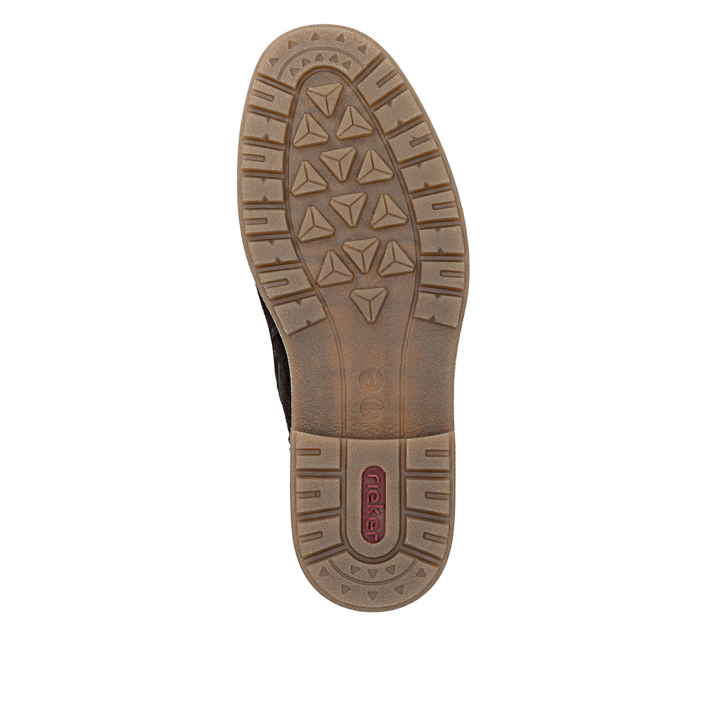Brown Zip Boots for Men | Rieker 33106-25