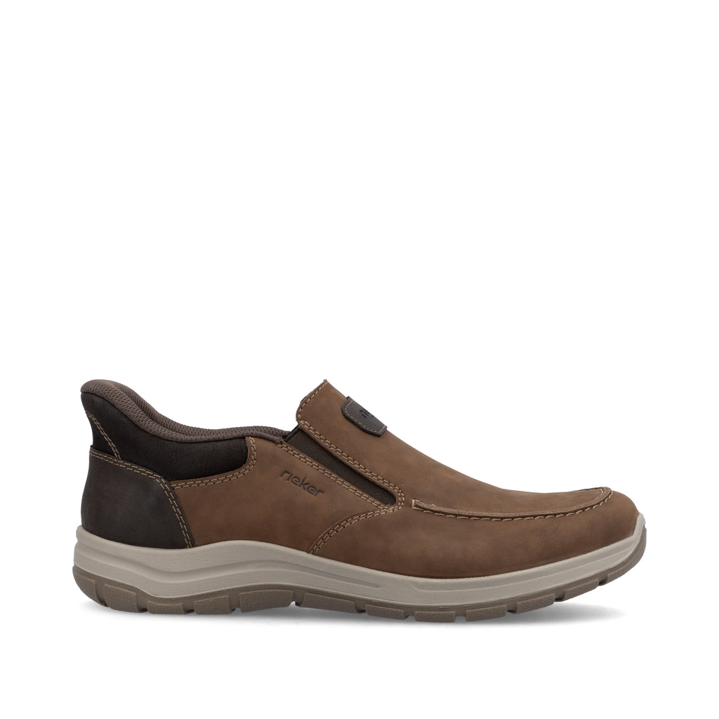 Brown Elasticated Shoes for Men | Rieker 03655-24