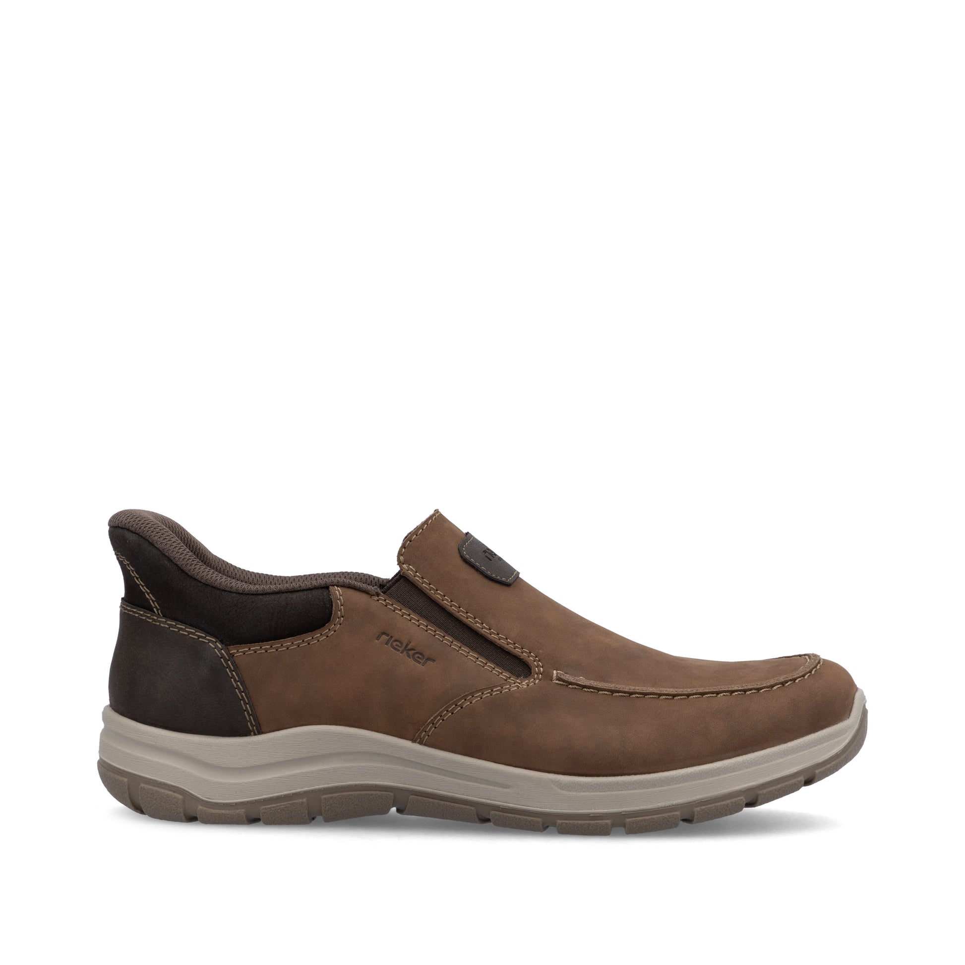 Brown Elasticated Shoes for Men | Rieker 03655-24
