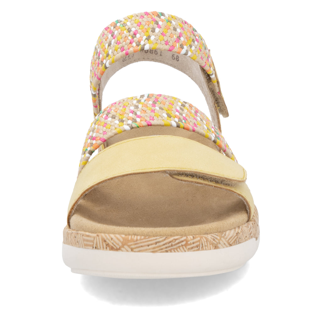 Yellow Hook & Loop Sandals for Women | Remonte R6861-68