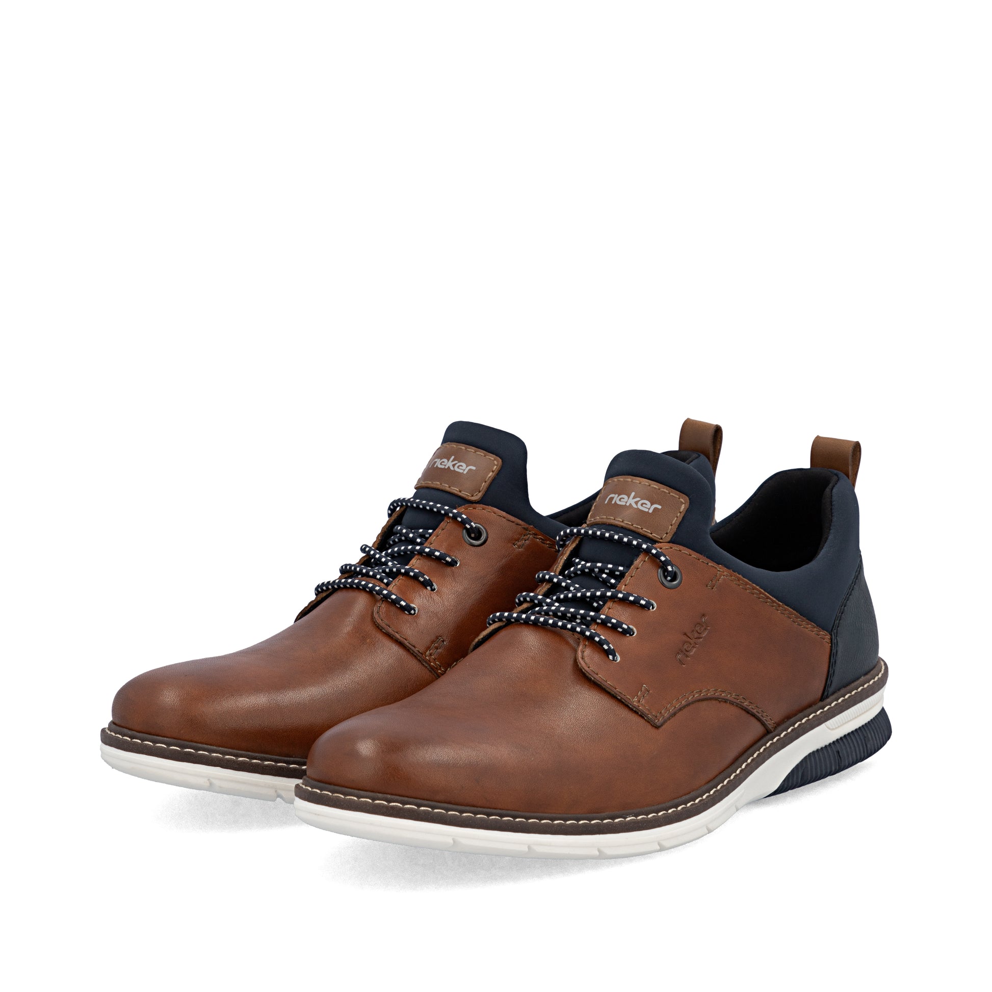 Brown Elasticated Shoes for Men | Rieker 14454-22