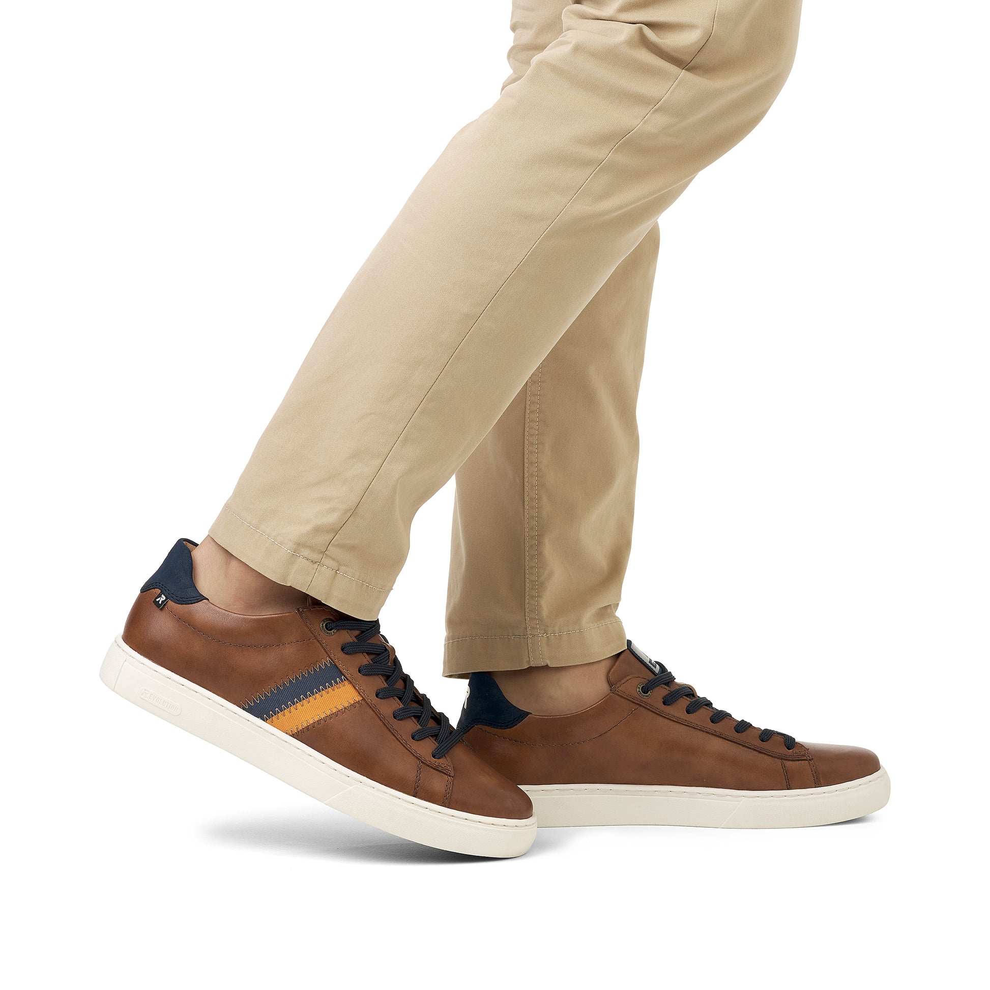 Brown Elasticated Shoes for Men | Rieker U0705-24
