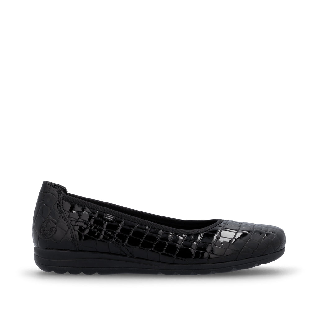 Black Slip-On Shoes for Women | Rieker L9350-01