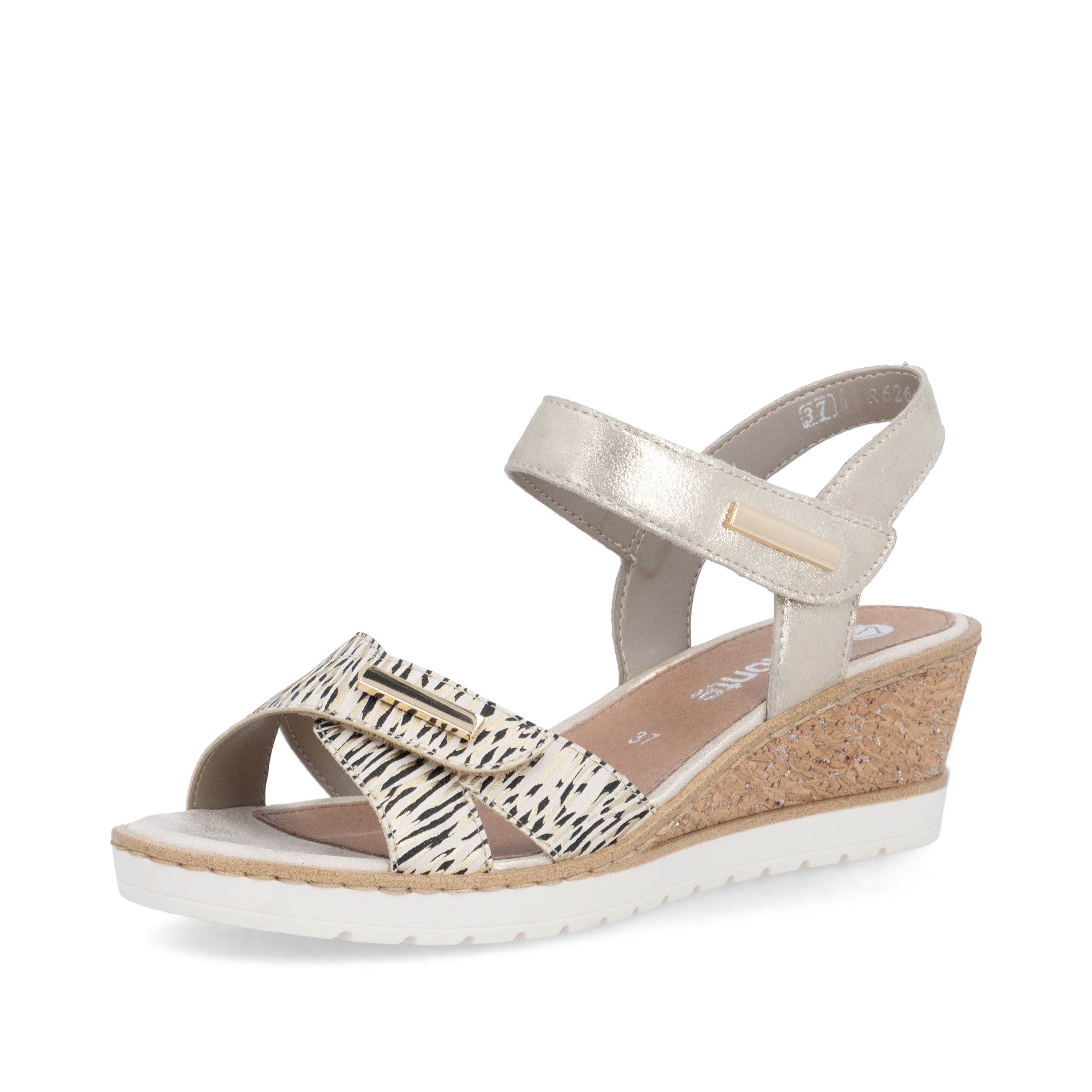 remonte Women's Wedge Sandal - Gold | R6266-90