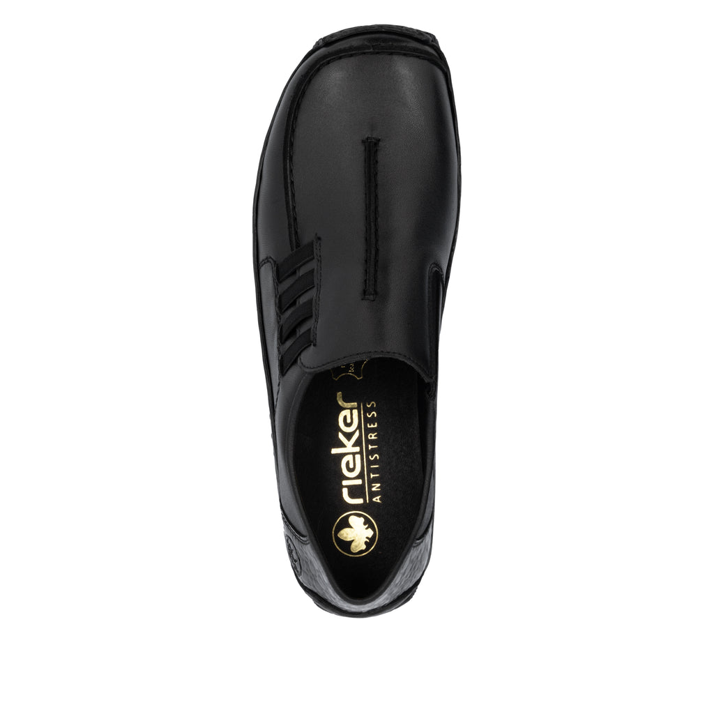 Black Elasticated Shoes for Women | Rieker L1777-00