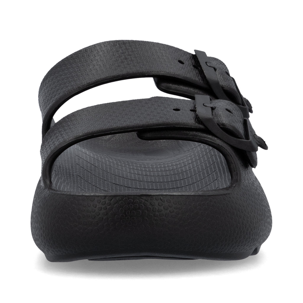 Black Buckle Sandals for Women | Rieker P2450-00