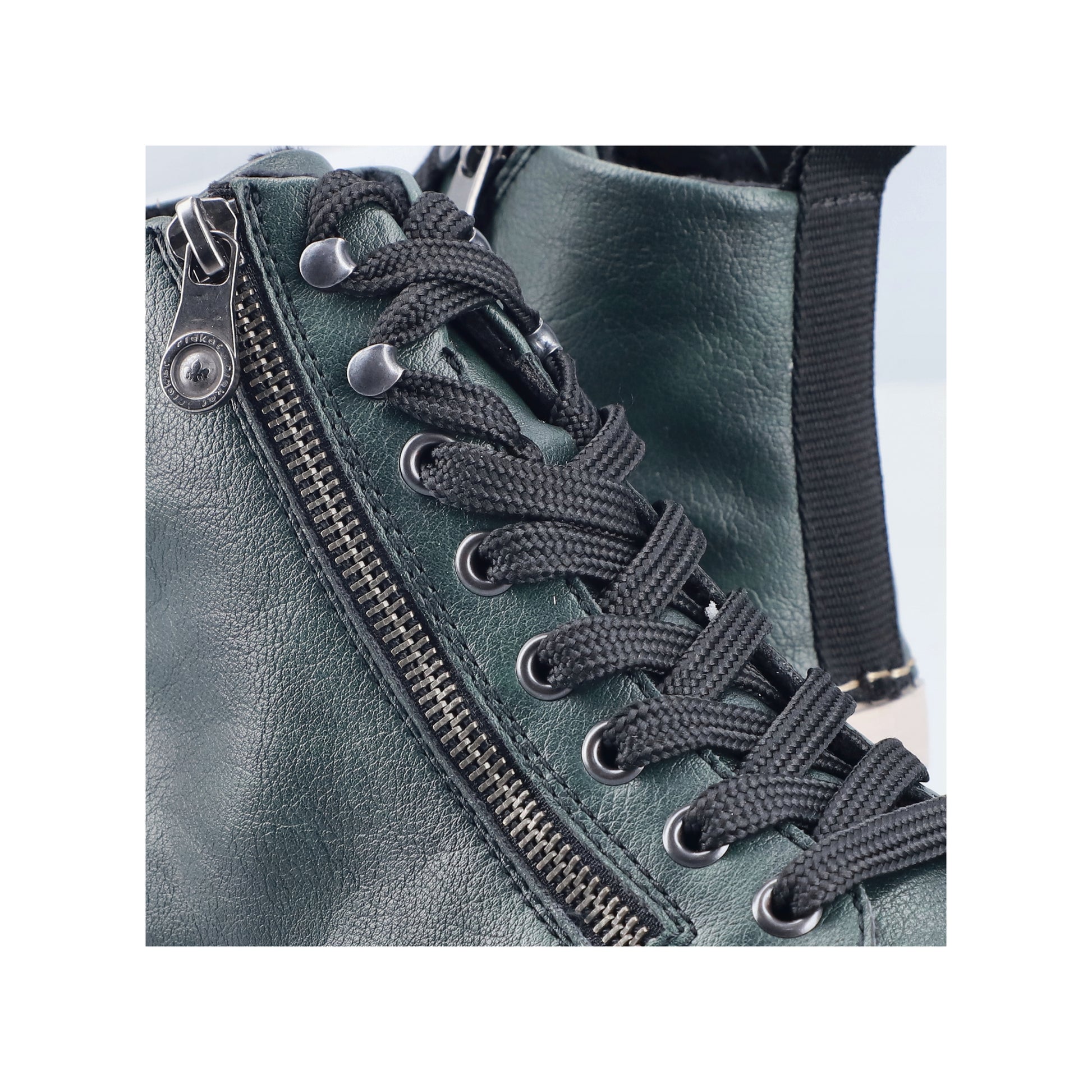 Green Zip Boots for Women | Rieker 45920-54