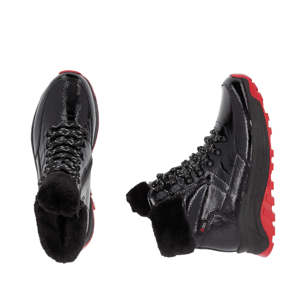 Black Zip Boots for Women | Rieker Sport W0063-01
